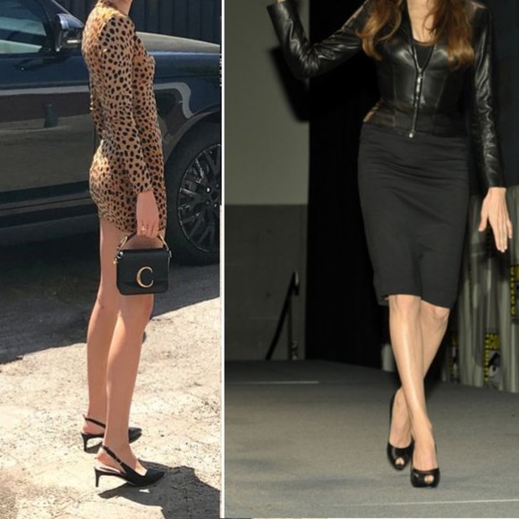 New Stuart Weitzman Satin Peep-toe Slingback Pumps - Picture 16 of 16